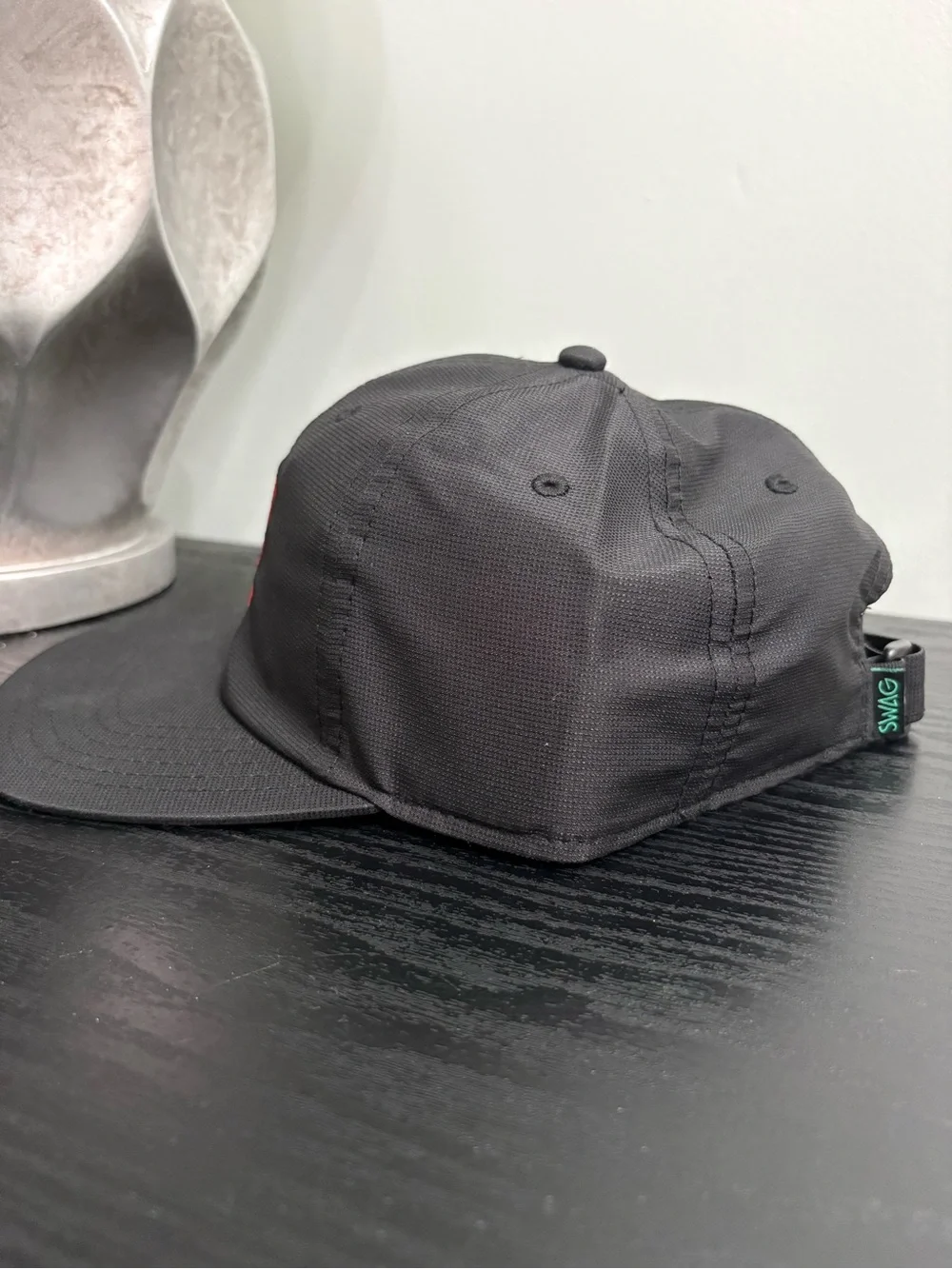 SWAG Black Baseball Cap with Red & Blue 'United States of Swag' Patch